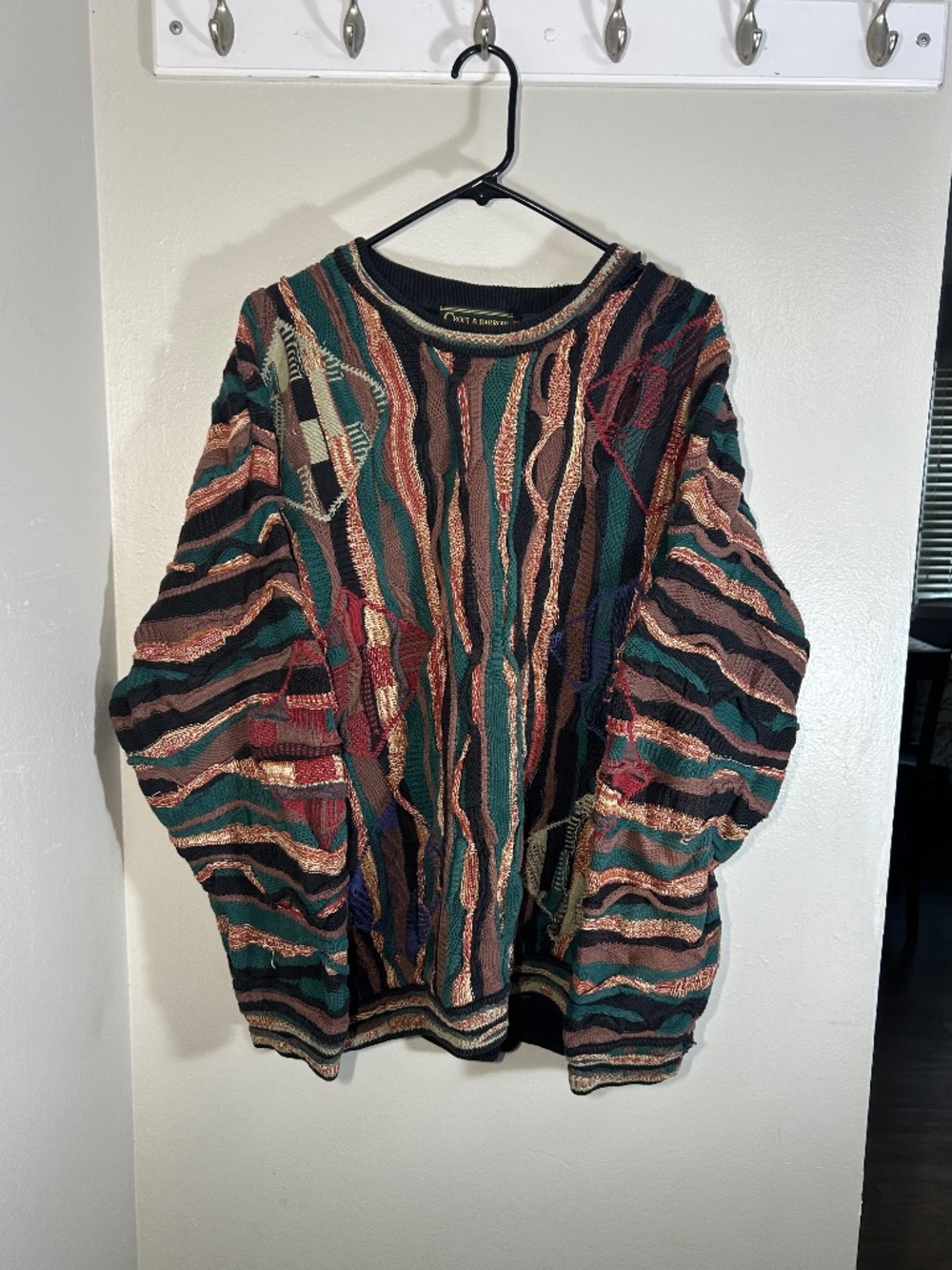 Vintage Croft & Barrow Coogi Style Sweater Men’s XL Biggie Hip Hop Knit